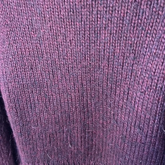 Sold - Size small club, Monaco wool and alpaca blend maroon knit sweater - Picture 5 of 5